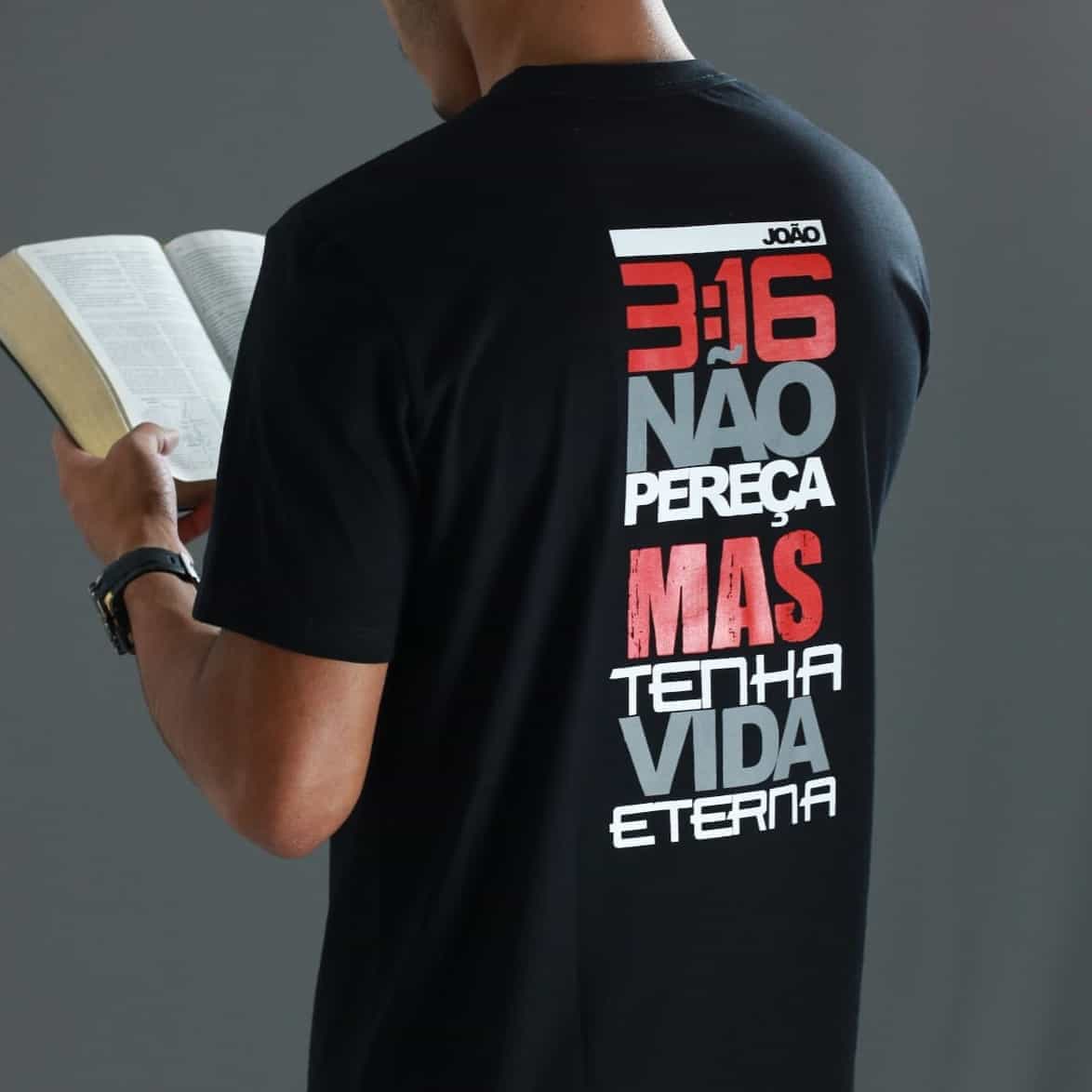 Camiseta Masculina - João 3:16