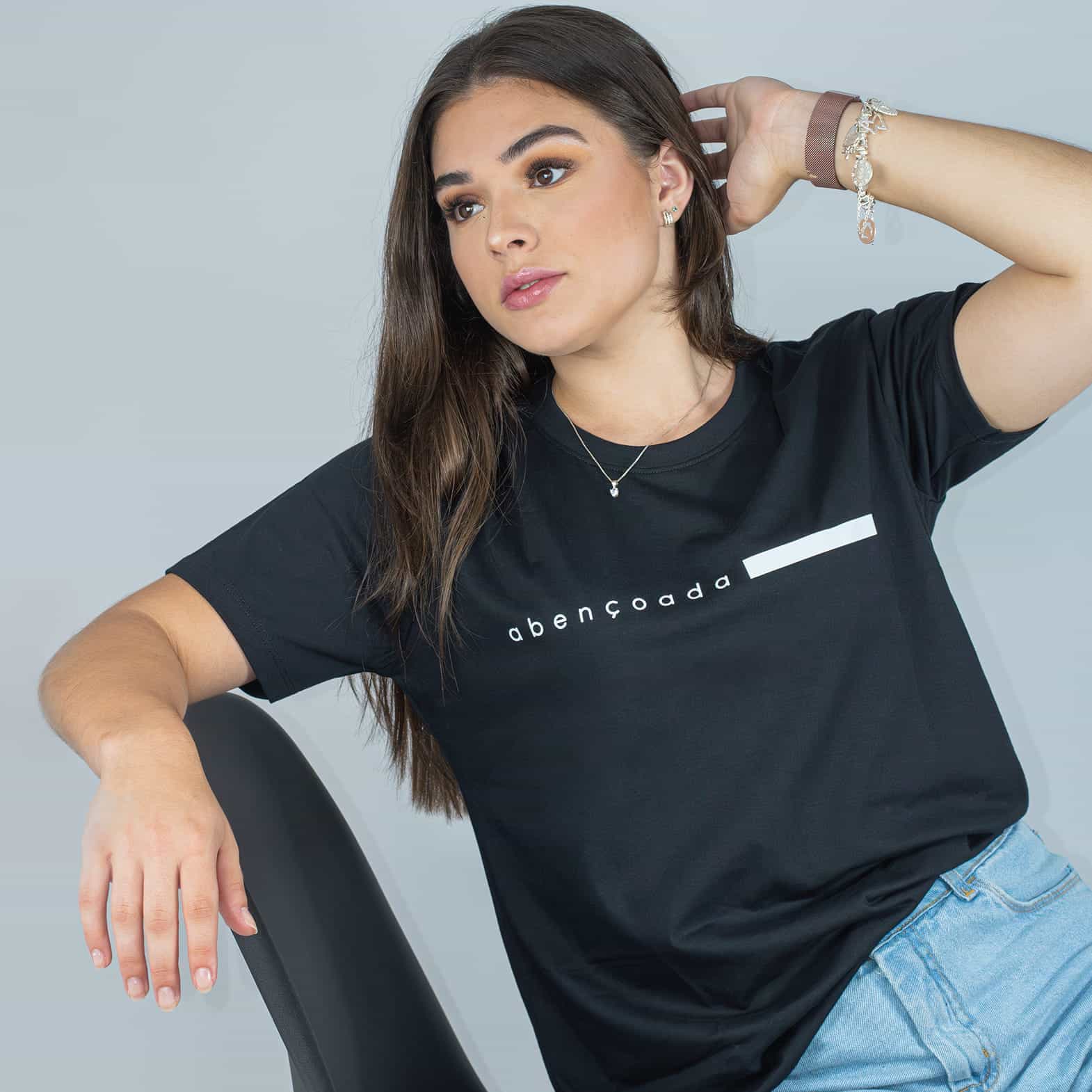 Camiseta Feminina - Abençoada